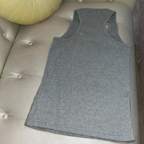 Grey tank with gold sequins - Picture 3 of 3